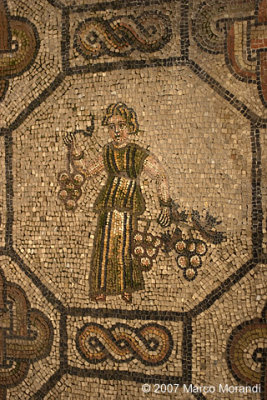 The mosaic inside the Basilica