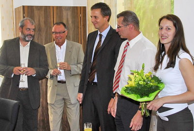 Erlach feiert Neugestaltung der Bankstelle, 6. Juli 2007