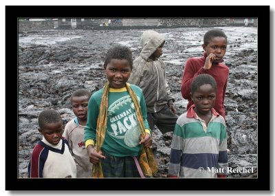 Children on the Lava Flow, Goma, Democratic Republic of Congo