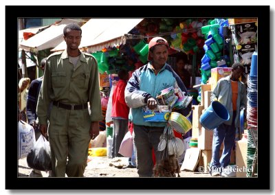 Marketeers at Addis's Mercato, Addis Ababa, Ethiopia
