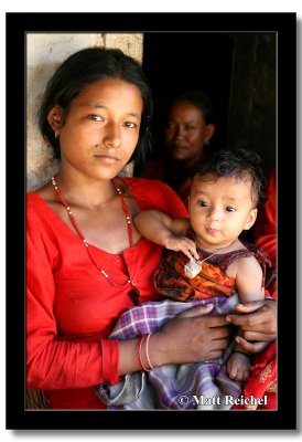 Gita and Her New Baby, Sirubari, Nepal