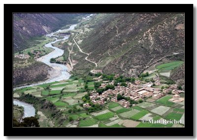 Riverside Village Kham Eastern Tibet