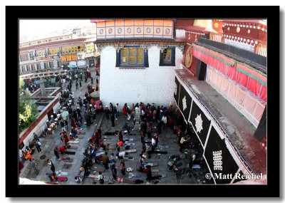Early Morning Jokang Ferver, Lhasa, Tibet