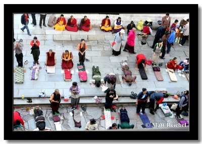 Mass Prostration Before the Jokang, Lhasa, Tibet