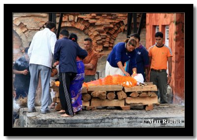 Flame on Face, Pashupati Ghats, Nepal