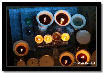 Monastery Butter Lamp Offerings, Litang, Sichuan Kham, China