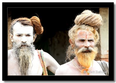 Two Sadhus, Pashupatinath, Nepal