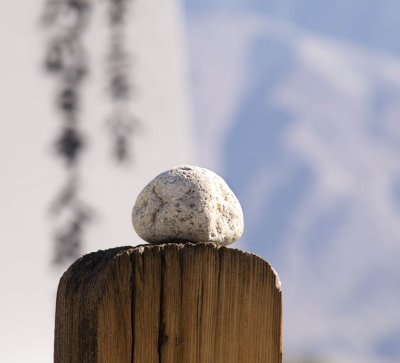 Stones Manzanar Historical Monument, California, October 2006