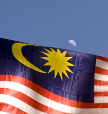 Almost Crescent Moon Kuala Lumpur, September 2007