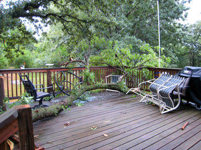 Deck damage