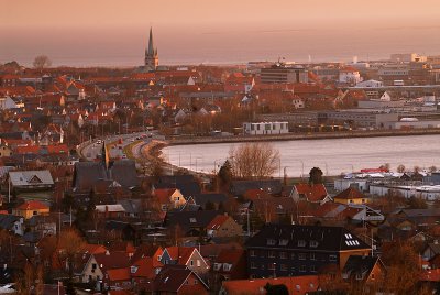 Frederikshavn waking up with sunrise