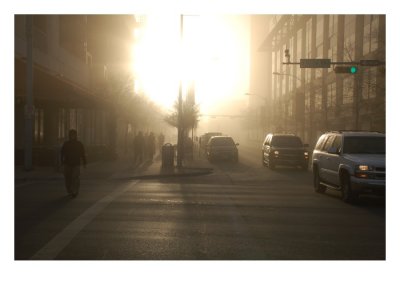 Dust covers the city...