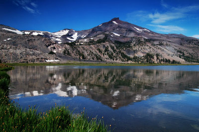 South Sister from Green Lakes, study #1