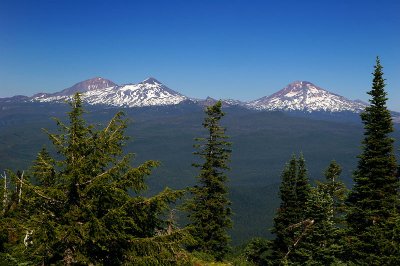 Three Sisters from Horsepasture Mountain
