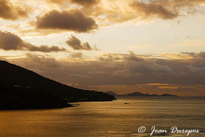 Tortola and a view of Virgin Gorda island , in the far distance