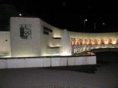 Olympic Museum by night
