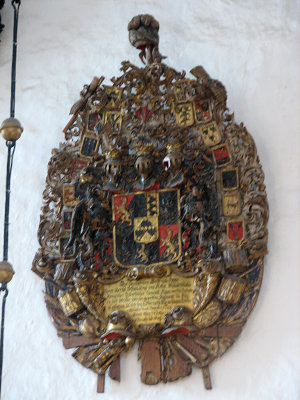 An elaborate coat of  arms