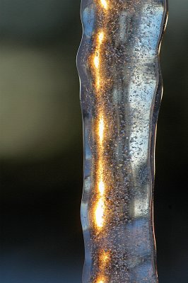 Icicle at sunset