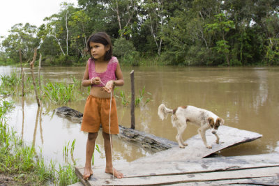 menina com cachorro (child girl with dog)