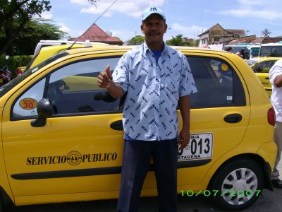 Fernando, our Cartagena taxi driver