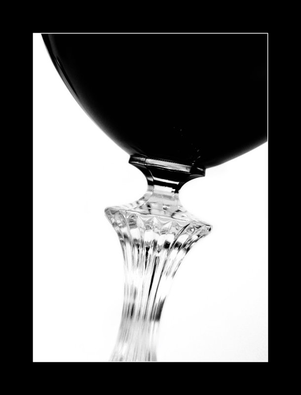 a glass of red