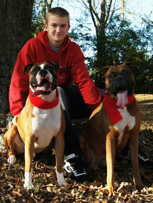 Brandon, with Dempsey & Dakota