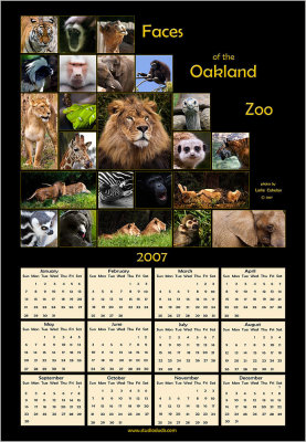 Oakland Zoo Calendar