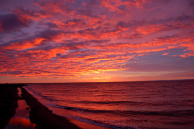 Amanecer en el Estrecho de Magallanes