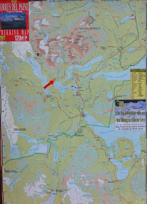 Mapa del Parque Torres del Paine