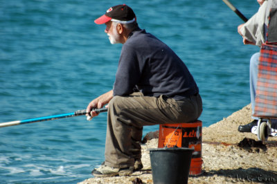 Waiting for the fish.