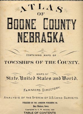 Atlas of Boone County Nebraska