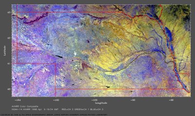 1996 Nebraska Composite Satellite Image