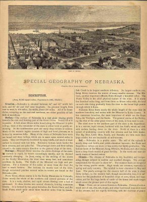 Special Geography of Nebraska, pg. 1