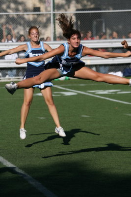 cheerleaders in Brooklyn High Schools at Football Games