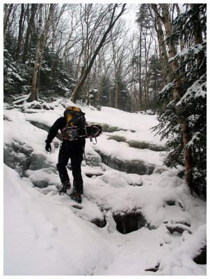 Icy Trail; Crampons were a Must
