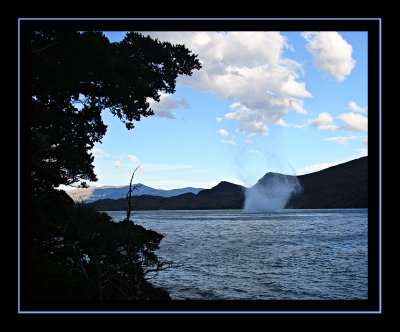 Water Spout in Lago Nordenskjold