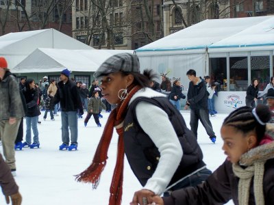 Skating at Bryant Park