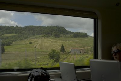 Italian countryside from train