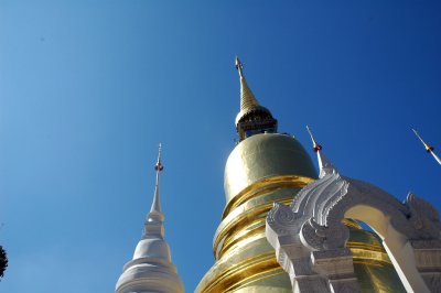 Shiny shrine at noon