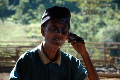 The shaman of Kunkong village