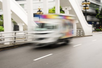 Traffic at Boat Quay