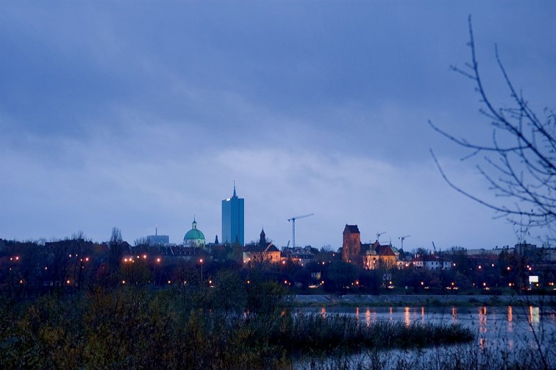 New Town  At  Nightfall