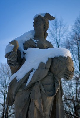 Snow On The Statue
