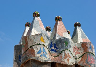 Casa Battll -  Roof Sculptures