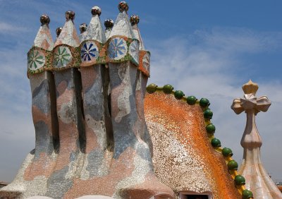 Casa Battll -  Roof Sculptures