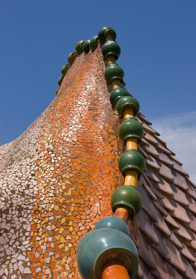 Casa Battll -  Roof  Decoration