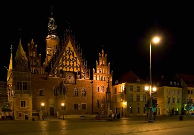 Town Hall At Night