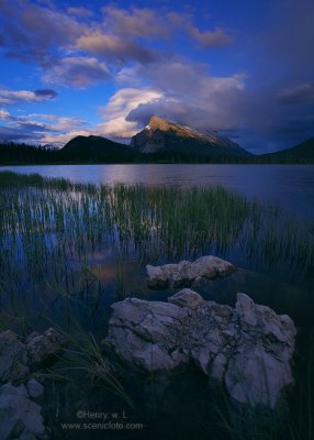 Mt Rundle from Vermilion Lakes 02