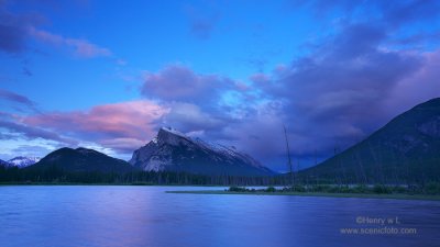 Mt Rundle from Vermilion Lakes 05