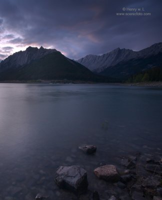 Medicine Lake under Twilight